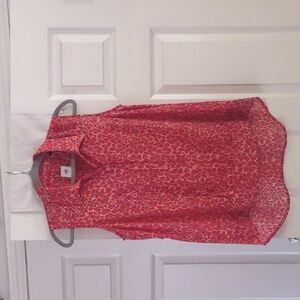 cabi 3270 Heart Breaker Heart Of cabi Blouse Red Pink Floral Size Small